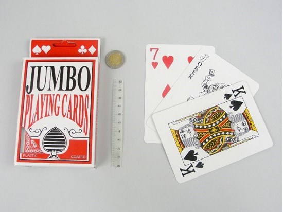 Obrazek Karty do gry Jumbo - duży rozmiar z powiększonym drukiem
