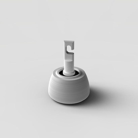 Obrazek Końcówka Flex do białej laski - polietylenowa, w kształcie dzwonka