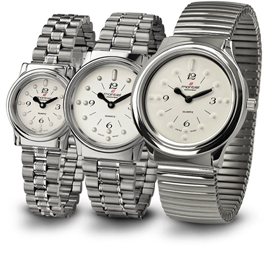 Obrazek Zegarek brajlowski - Classic SS WM ze stali nierdzewnej