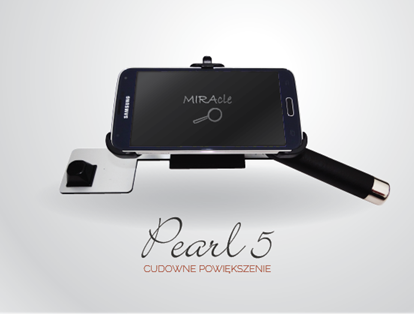 Picture of MIRAcle Pearl 5 - lupa elektroniczna z udźwiękowionym smartfonem Samsung