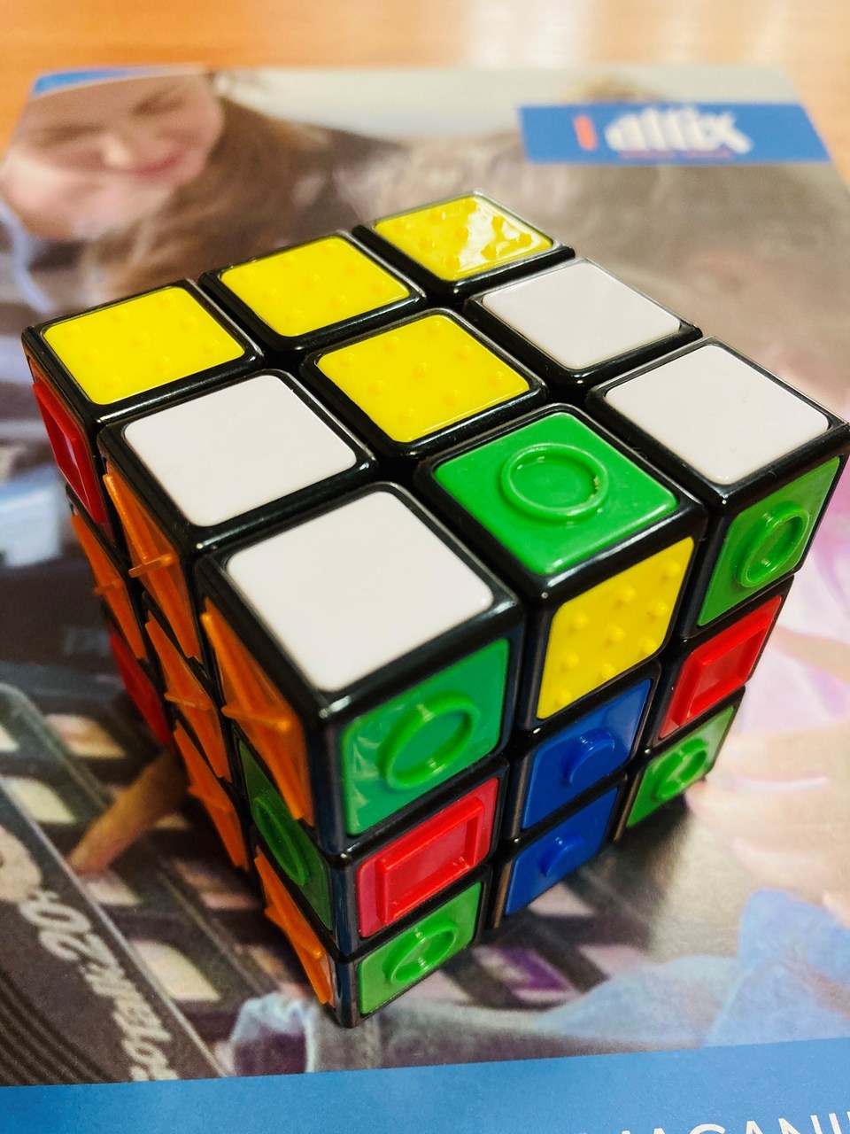 Cubo Mágico Adaptado 3x3x3 Blind Cube Touch - Laratec