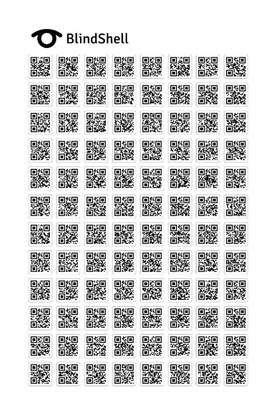 Arkusz z 96 etykietami kodów QR marki BlindShell