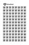 Arkusz z 96 etykietami kodów QR marki BlindShell
